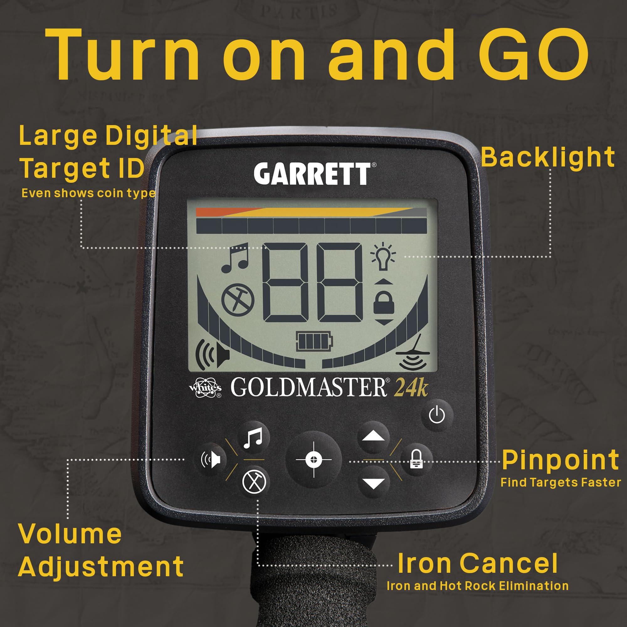 Amazon.co.jp: Garrett - Goldmaster 24k ゴールドメタル探知機 大人用